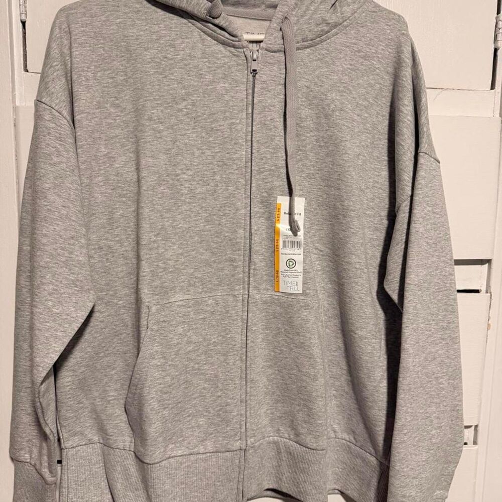 Time-and-tru Women's Grey Hoodie